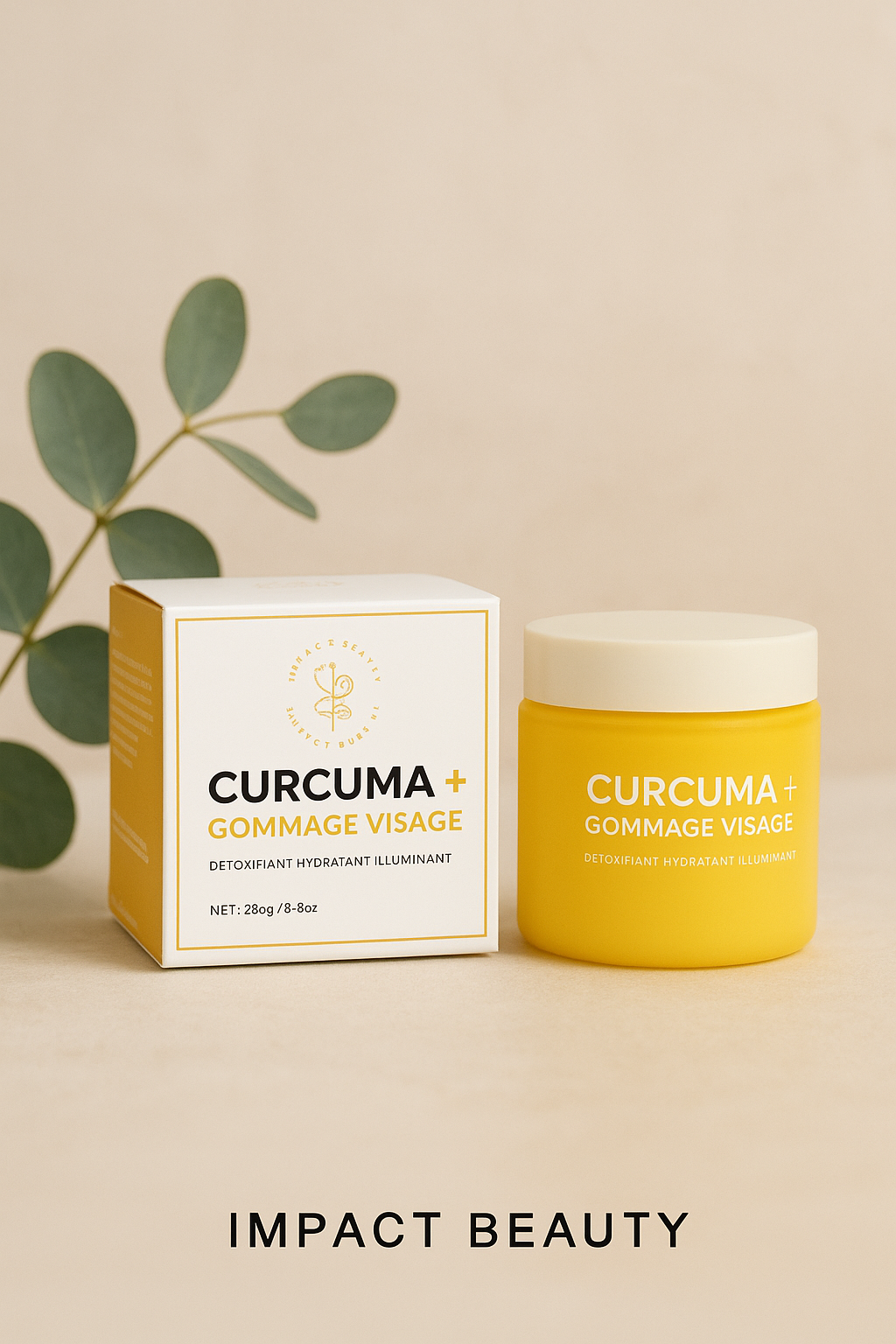 Gommage visage au curcuma