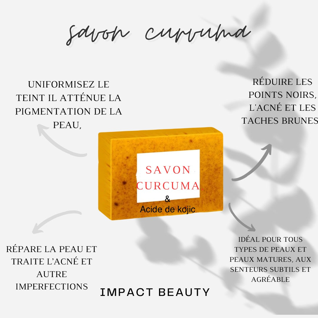 Savon curcuma & acide Kojic
