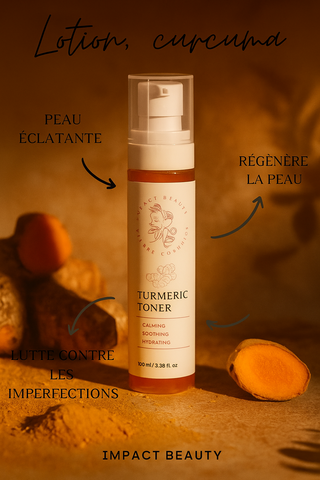 Lotion, curcuma
